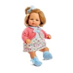 Papusa "LAURA" blonda cu mecanism 40 cm Berjuan