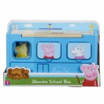 Set de joaca din lemn Autobuz-Sorter cu accesorii si figurina Peppa Pig