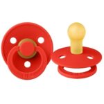 Suzeta din latex Bibs Colour (6-18 luni) culoarea Candy Apple