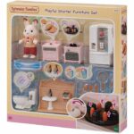 Set mobilier cu accesorii si figurina tata iepuras, 27 piese SYLVANIAN FAMILIES