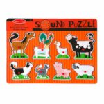 Puzzle cu sunet Ferma MELISSA and DOUG