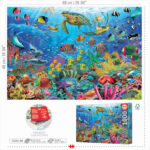Puzzle - 1000 Tropical Fantasy Turttles Educa