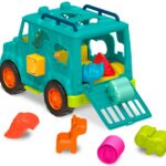 Set de joaca Camion Safari Sorter azuriu Battat