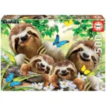 Puzzle - 500 Sloth Family Selfie Educa