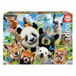Puzzle - 1000 Llama Drama Selfie Educa