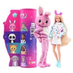 Papusa Barbie® Reveal cu costum de plus, Iepuras si 10 surprize MATTEL