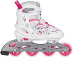 Role ajustabile alb/roz 37-40 NIJDAM