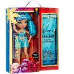 Papusa Rainbow High seria "Pacific Coast" Hali Capri (Blue) 28 cm (cu accesorii)