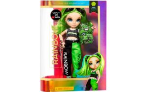 Papusa Rainbow High seria "Junior" - Jade Hunter 23 cm (cu accesorii)
