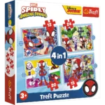 Puzzles - "4in1 (12, 15, 20, 24)" - Spiday's team / Spiday and his Amazing Friends