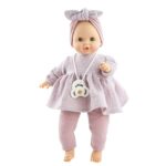Papusa bebe SONIA in costum lavanda 36 cm PAOLA REINA