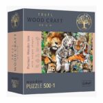 Puzzles - "501" - Wild Cats in the Jungle / Wooden Puzzles, Trefl