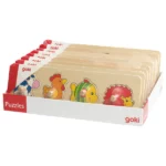 Puzzl lemn in assort. GOKI