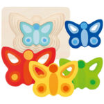 Puzzle lemn- Fluture Goki