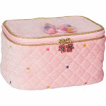 Cutie moale pentru bijuterii din stofa roz SPIEGELBURG