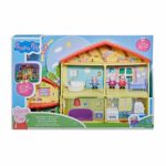 Set de joaca Cabana Peppa Pig cu sunete si lumini 3 figurine si accesorii