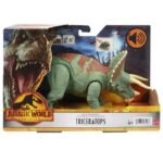 Figurina dinozaur Strikers cu sunete Jurassic World in assort MATTEL