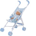 Carucior papusa Chic Boo albastru HTI