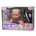 Bust de coafura cu accesorii speciale de impletit parul JESMAR