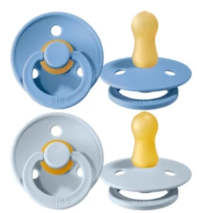 Suzete din latex Bibs Colour (0-6 luni) culoarea Baby Blue si Sky Blue — изображение 2