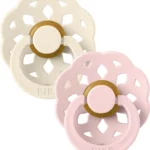 Suzete din latex Bibs Boheme (6-36 luni) culoarea Ivory si Blossom