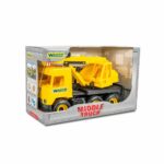 Camion Macara medie galben 38 cm WADER
