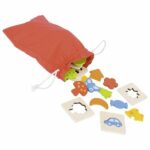 Joc memorie- puzzle din lemn Goki