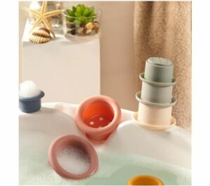 Silicon care dezvolta jucarie de baie CUP INTO CUP Babyono — изображение 2