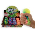 Jucarie antistress Squeeze ball curcubeu in asort. Dinotoys