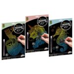 Set de Scratch art A4 in asort. Grafix