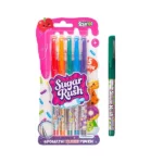 Set de pixuri cu gel parfumate din seria "Sugar Rush" - BRIGHT GLITTER (5 buc.), 41343, buc