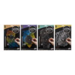 Set de Scratch art A4 in asort. Grafix