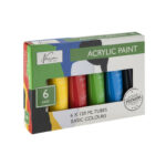 Vopsea acril 6x120 ml GRAFIX