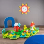 Pista De Curse cu Trenut Train Farm Playset Clementoni - imagine 2