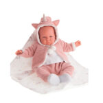 Papusa Reborn Berta in costum Unicorn 52 cm Antonio Juan