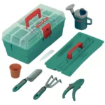 Cutie de gradinarit Bosch cu accesorii KLEIN