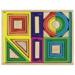 Blocuri de constructie curcubeu Goki