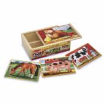Puzzle lemn - Ferma in cutie Melissa and Doug
