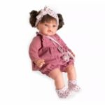 Papusa Beni interactiva 42 cm in Salopeta Roz Antonio Juan