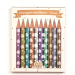 Set 10 creioane colorate metalice DJECO