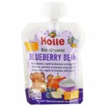 Holle Bio Organic piure cu iaurt Blueberry Bear de afine, mere, banane (8 luni+) 85g