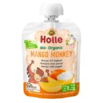 Holle Bio Organic piure cu iaurt Mango Monkey de mango (8 luni+) 85g