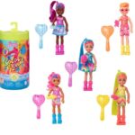 Papusa Chelsea si prietenii Barbie Schimbarea culorii seria Neon colors MATTEL
