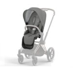 Husa plimbare Priam eat Pack SF Pearl Grey  – gri CYBEX
