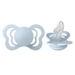 Suzeta din silicon Bibs Couture (0-6 luni) culoarea Baby Blue