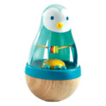 Jucarie bebelisi Roly pingui lemn DJECO