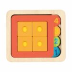 Puzzle lemn - Forma geomentice 3+ GOKI