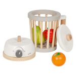 Jucarie Blender 15 x 21,5 cm din lemn cu fructe incluse GOKI