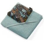 Prosop de baie Terry cu urechi HEDGEHOG SPINES 100 x 100 Babyono