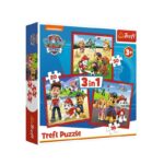 Puzzle - "3in1" - Happy dogs Paw Patrol